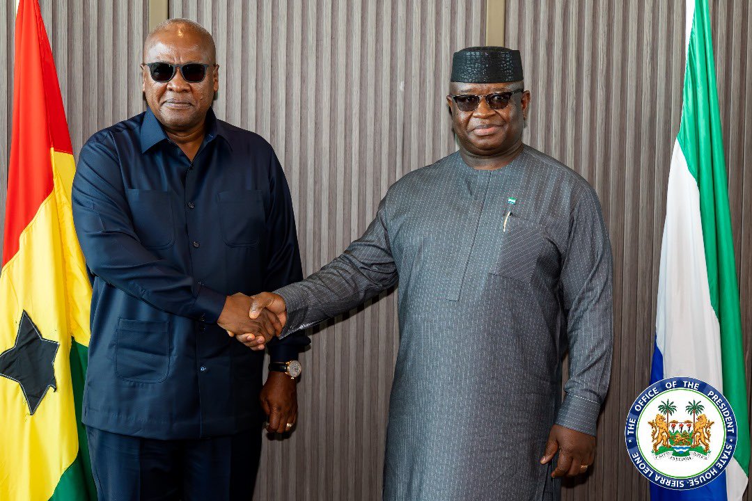 Ghana’s President Mahama Concludes Official Visit to Sierra Leone, Commits to Strengthening Bilateral Relationship