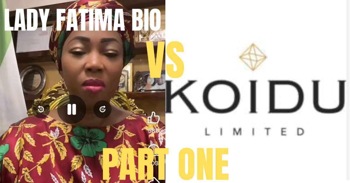 “Security Shot and Killed Two Civilians in 2013” – First Lady Fatima Bio Responds to Koidu Holdings’ Allegations