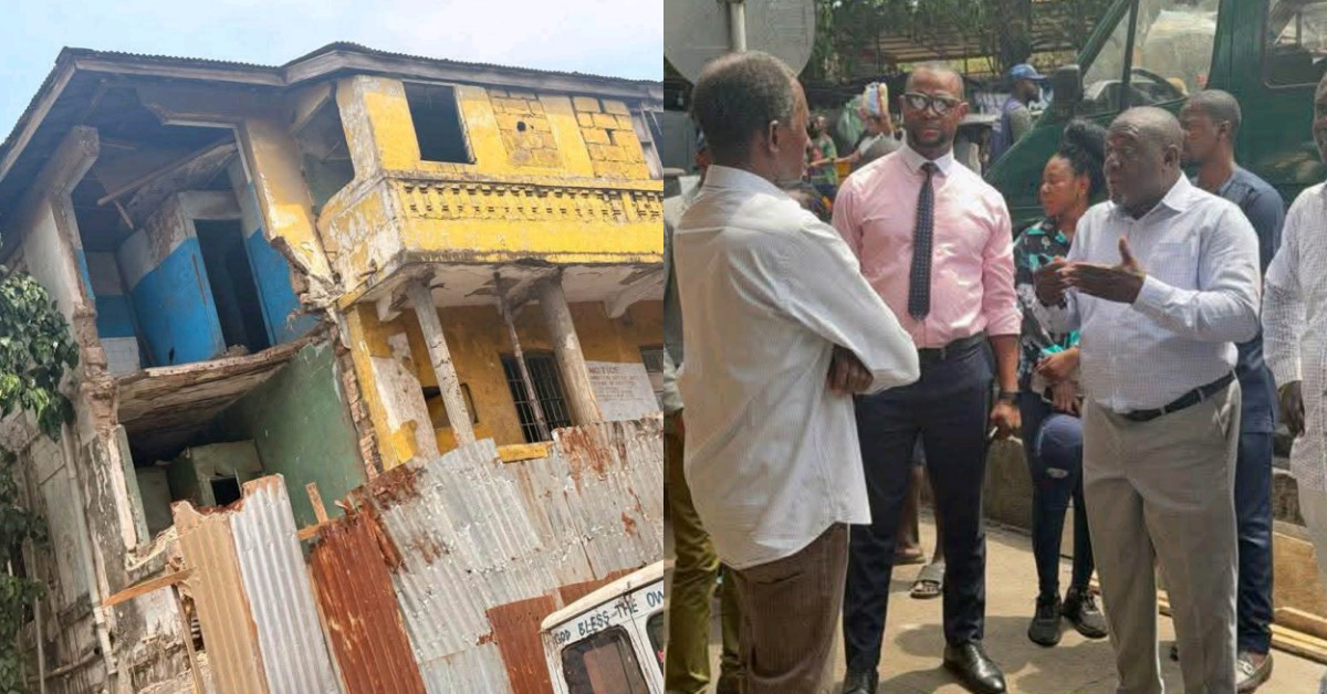 NDMA Orders Immediate Evacuation of Unsafe Building on Garrison Street, Freetown