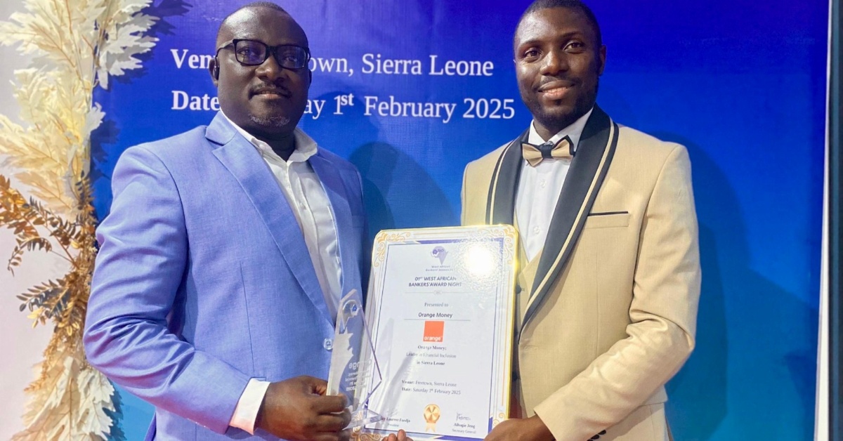 Orange Money Awarded As Leader In Financial Inclusion In Sierra Leone