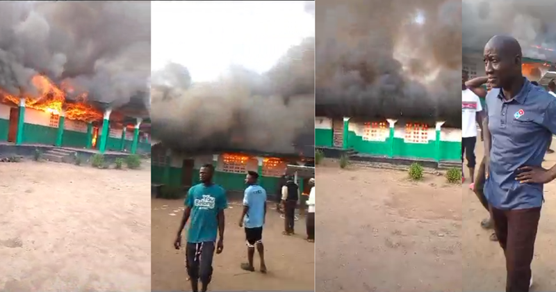 Fire Destroys Pati Bell Community Secondary School in Kamasikie Village