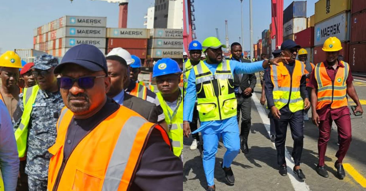 Vice President Juldeh Jalloh Visits Port of Freetown to Review Ongoing Developments