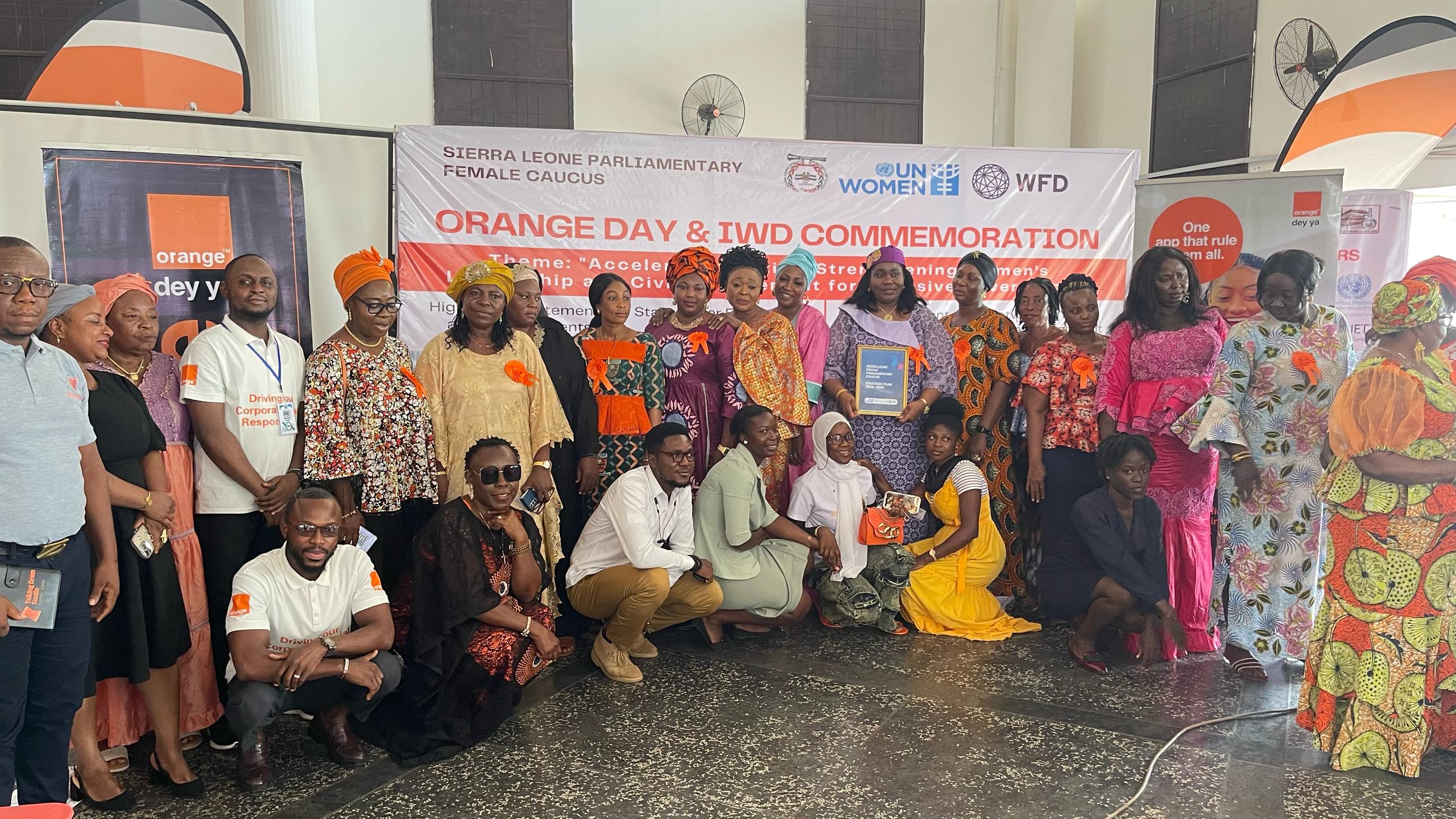 Orange Sierra Leone And Female Parliamentary Caucus Observe Orange Day Celebration