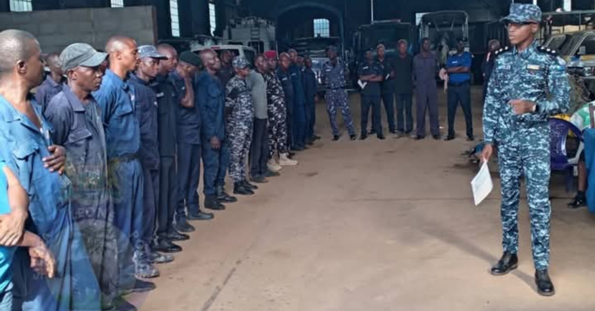 Sierra Leone Police Training Directorate Conducts Coaching Session for Transport Unit Personnel