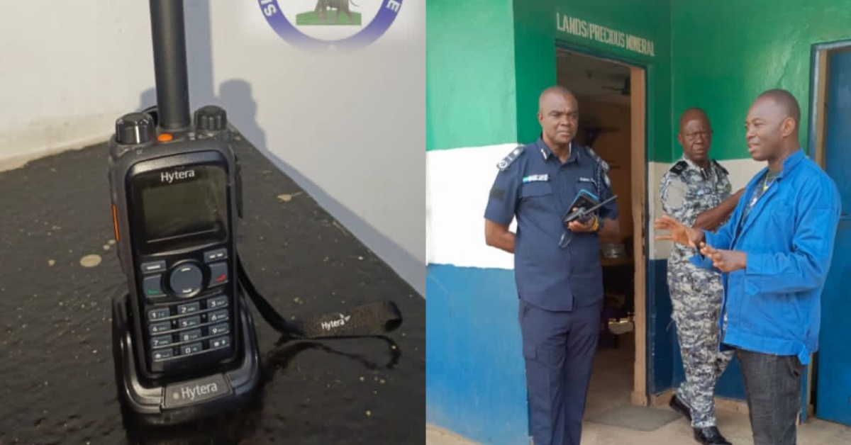 IGP William Fayia Sellu Supports Southern Region Police with Advance Hytera Portable Radios