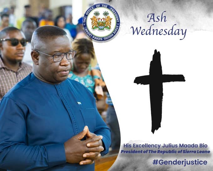 President Bio Reflects on Ash Wednesday, Calls for Spiritual Renewal and Love