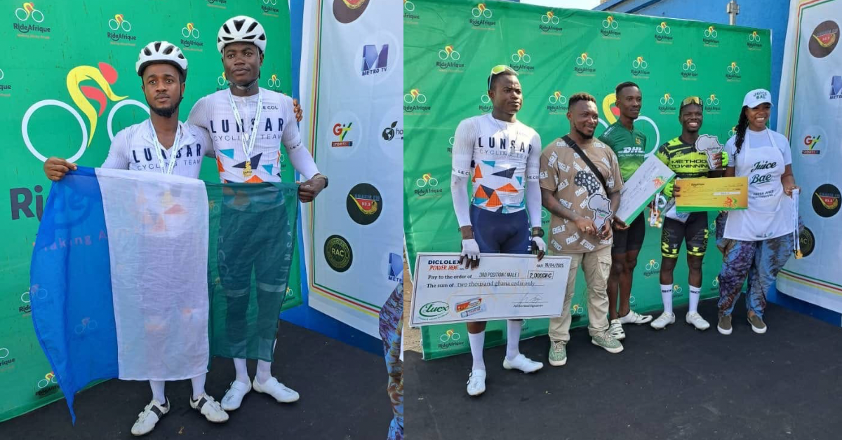 Cycling: Ibrahim Jalloh Claims Third in 2025 Ride Afrique Competition