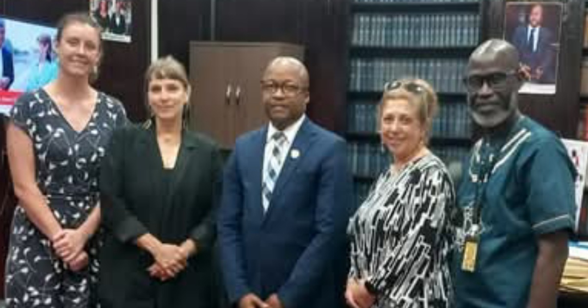 Carter Center Delegation Visits Chief Justice Komba Kamanda in Freetown