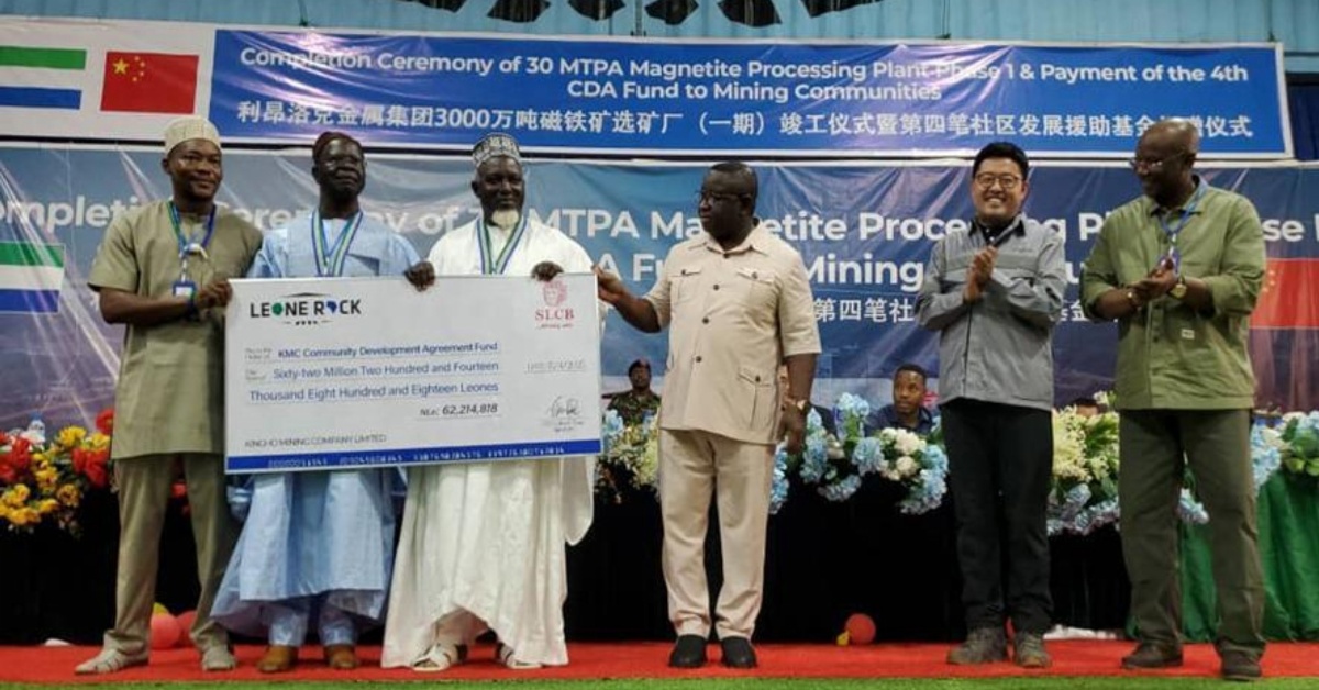 Leone Rock Disburses Over NLe62M CDA to Landowners in Tonkolili
