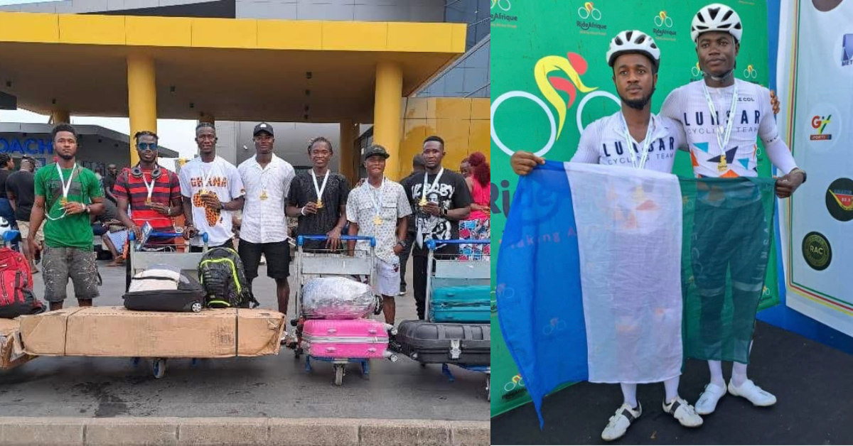 Lunsar Cycling Team Return to Sierra Leone After Impressive Performance at Ride Afrique Competition