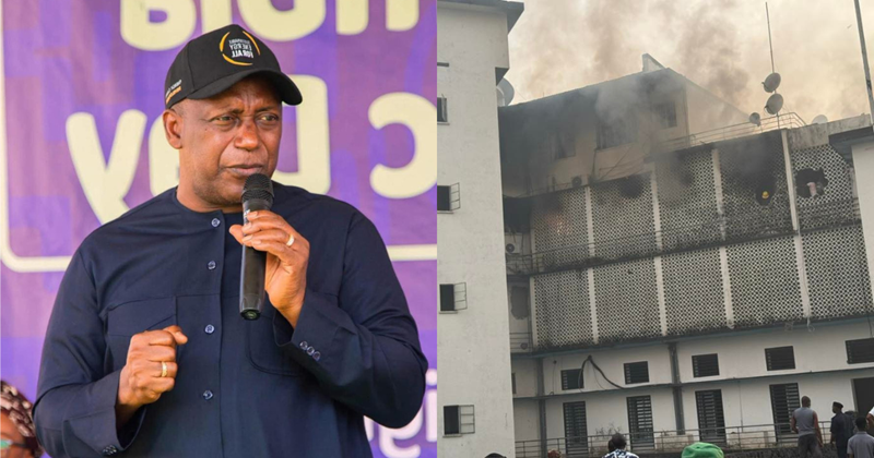 State House Fire: Offices Linked to Kandeh Yumkella Damaged