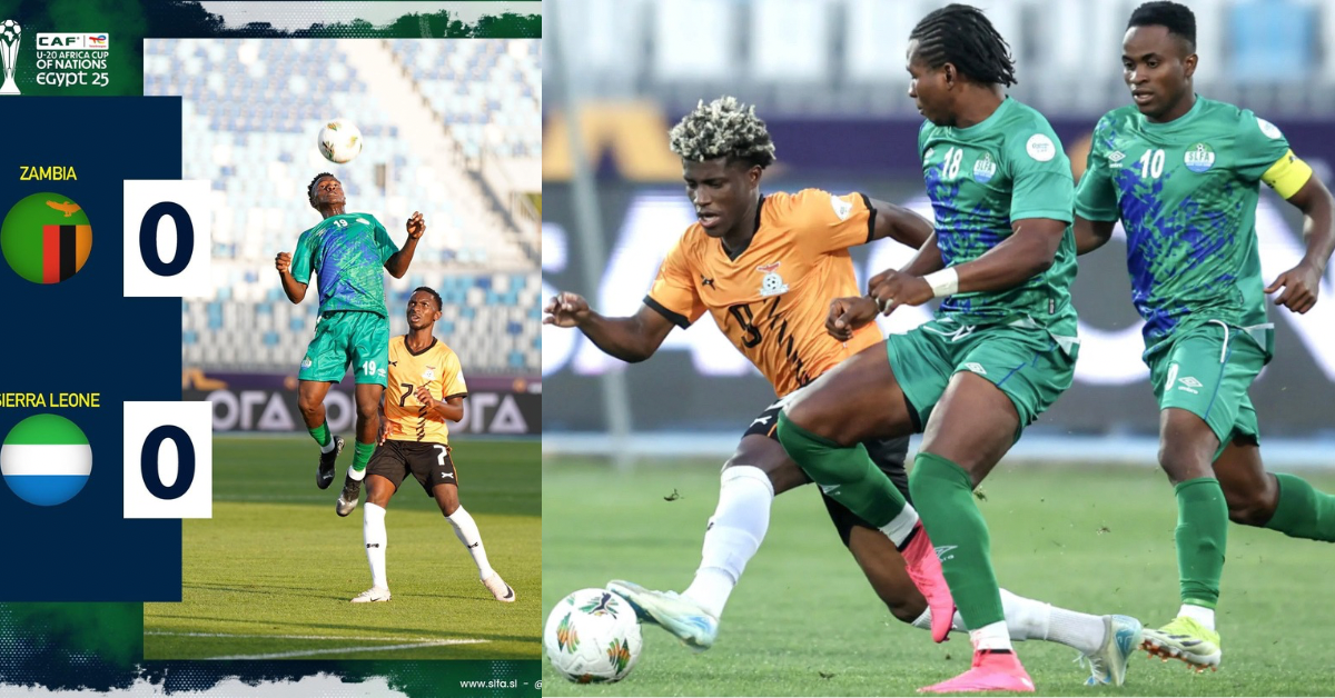 Shooting Stars Hold Zambia to Goalless Draw in U-20 AFCON Opener