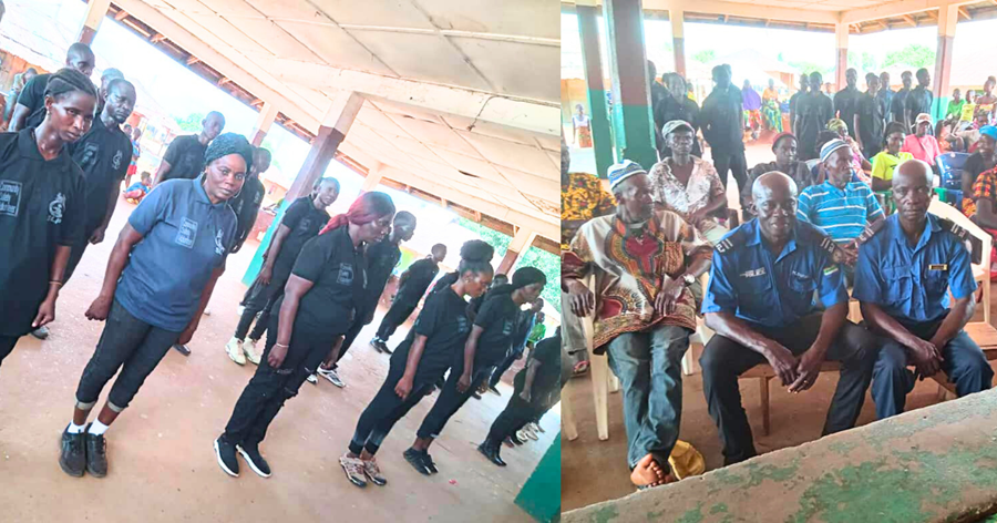 Sierra Leone Police Launch Community Safety Volunteers Group in Zimmi Makpele Chiefdom