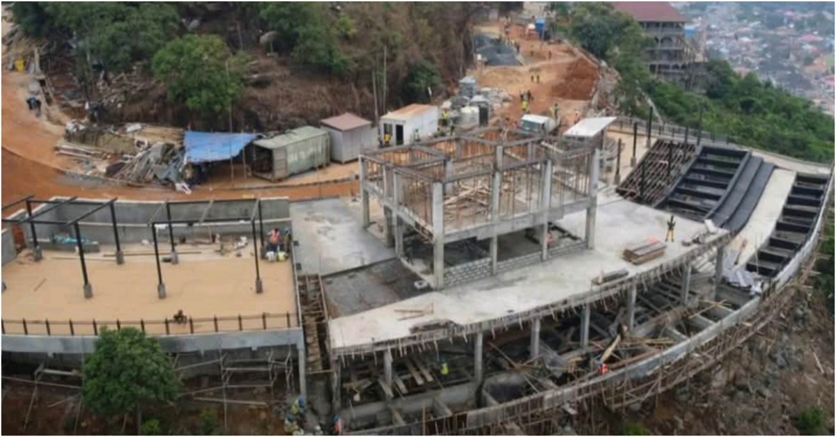 New Tourist Attraction Under Construction at Leicester Peak in Sierra Leone