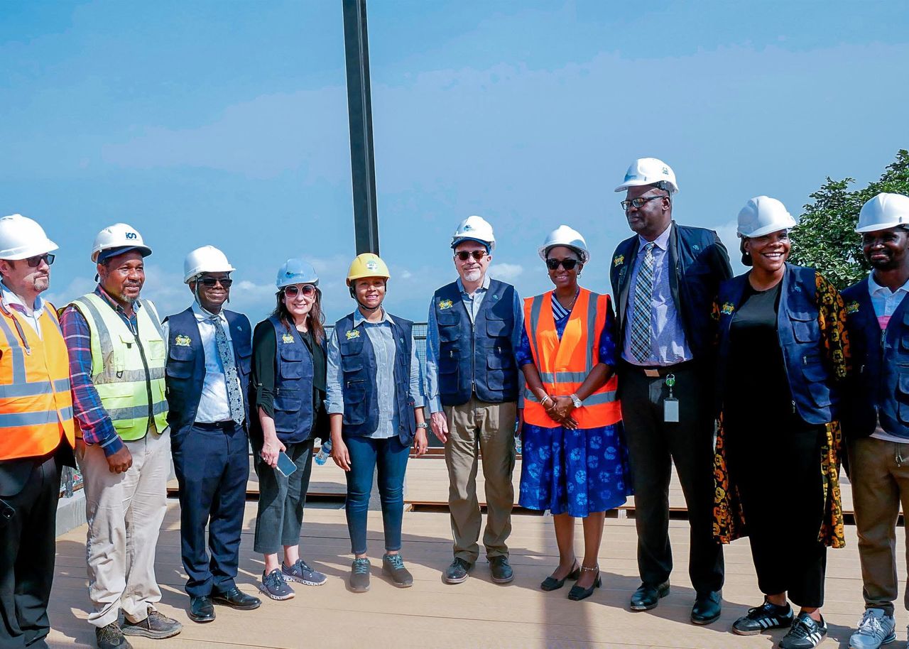 World Bank Division Director for Sierra Leone Assesses Progress at Leicester Peak and Tacugama Sites