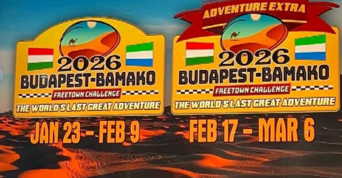 Sierra Leone to Host Finish Line of 2026 Budapest-Bamako-Freetown Rally