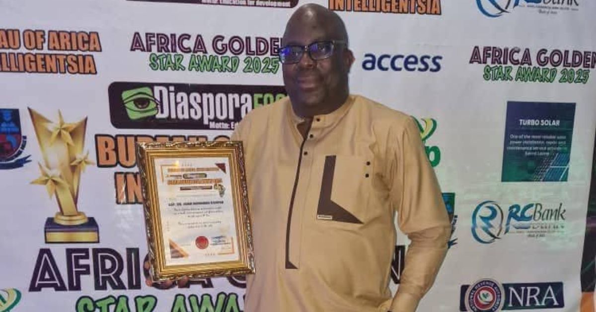 ASP John Konteh Receives Africa Golden Star Award for Leadership in Health Sector