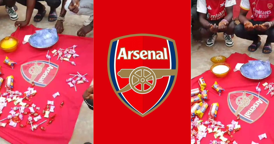 Episode of Champions League Meets Cultural Rituals by Arsenal Fans in Port Loko