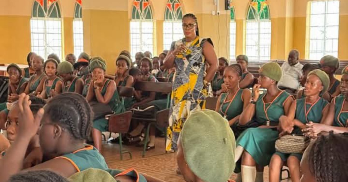 Minister of Gender and Children’s Affairs Dr. Isata Mahoi Engages Pupils of Annie Walsh Memorial School