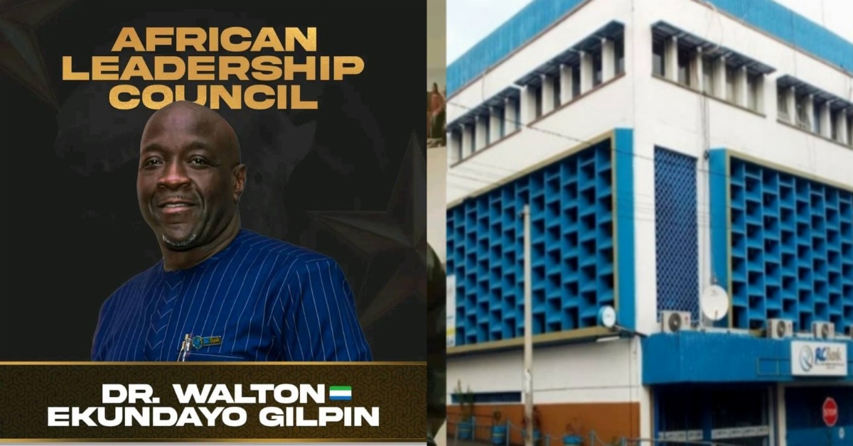 RCBank MD Dr. Walton Gilpin Appointed Chair of African Leadership Council in Sierra Leone
