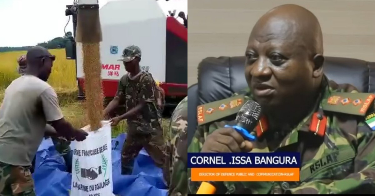 RSLAF Denies Claims That Government Is Not Supplying Soldiers With Take-Home Rice