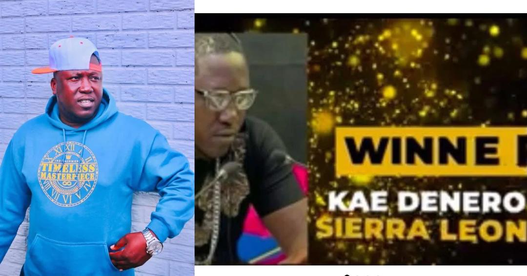 Kao Denero Crowned Best Male Hip Pop/Rap Artist at Africa Golden Awards