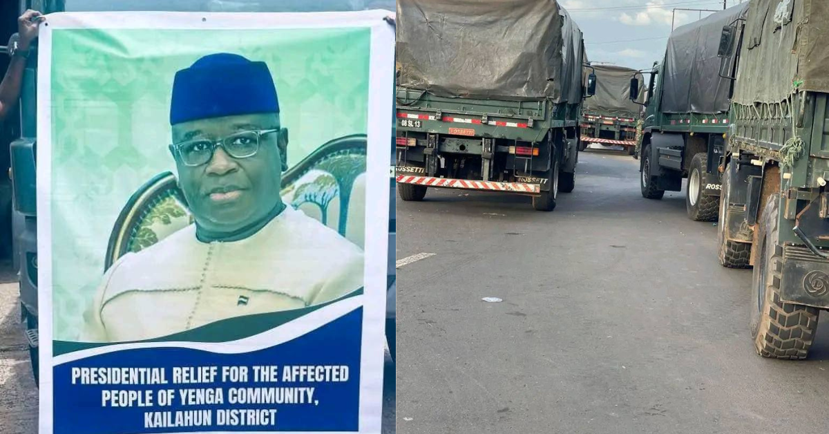 President Bio Sends 2,400 Bags of Rice to Sierra Leoneans Affected by Yenga Border Issue
