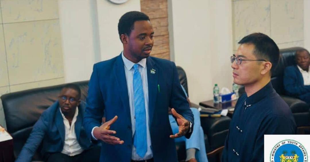 Youth Minister Ibrahim Sannoh Shares Youth Empowerment Plans With Chinese Ambassador