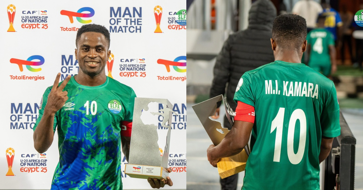 Shooting Stars Captain Momoh Kamara Wins AFCON U-20 Golden Boot Award