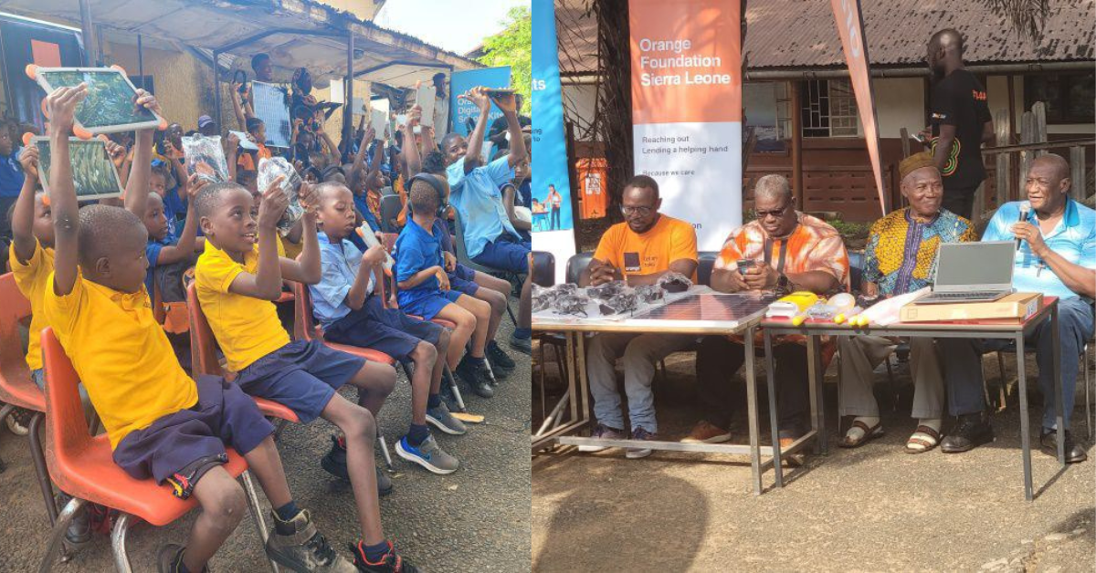 Orange Donates Digital School Kits to Freetown Cheshire Primary School