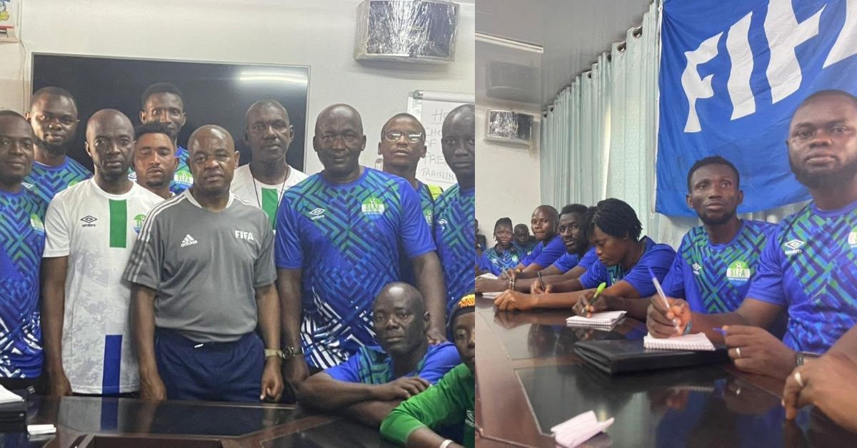 SLFA Trains Local Coaches to Enhance Sierra Leone Football Coaching System