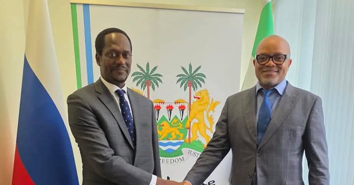 Sierra Leone Ambassador to Russia Stephan Yongawo Hosts Senegalese Counterpart