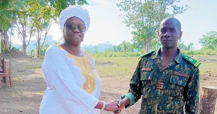 Sylvia Olayinka Meets Guinean Soldiers in Yenga Amidst Rising Tensions
