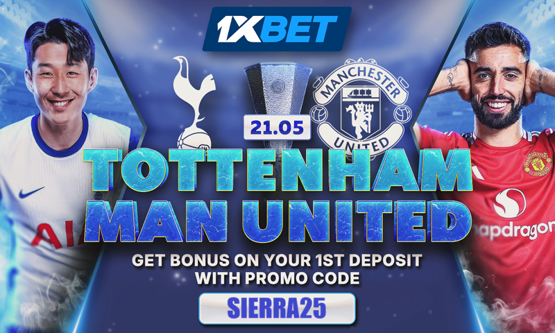 Tottenham Hotspur v Manchester United: Bet on the English Derby in the Europa League Final on 1xBet
