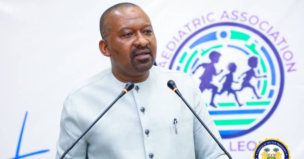 Vice President Juldeh Jalloh Opens Pediatric Association Meeting, Focuses on Ending Childhood Hunger