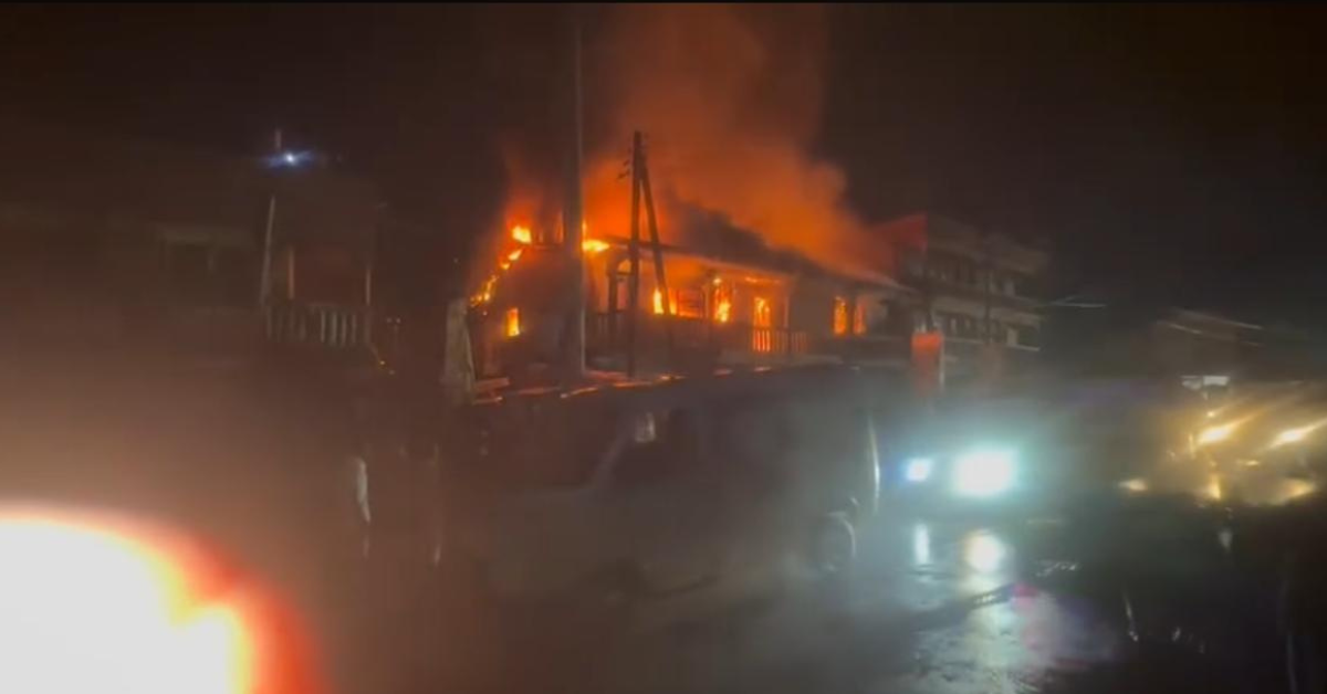 Fire Destroys Storey Building in Akram, Freetown