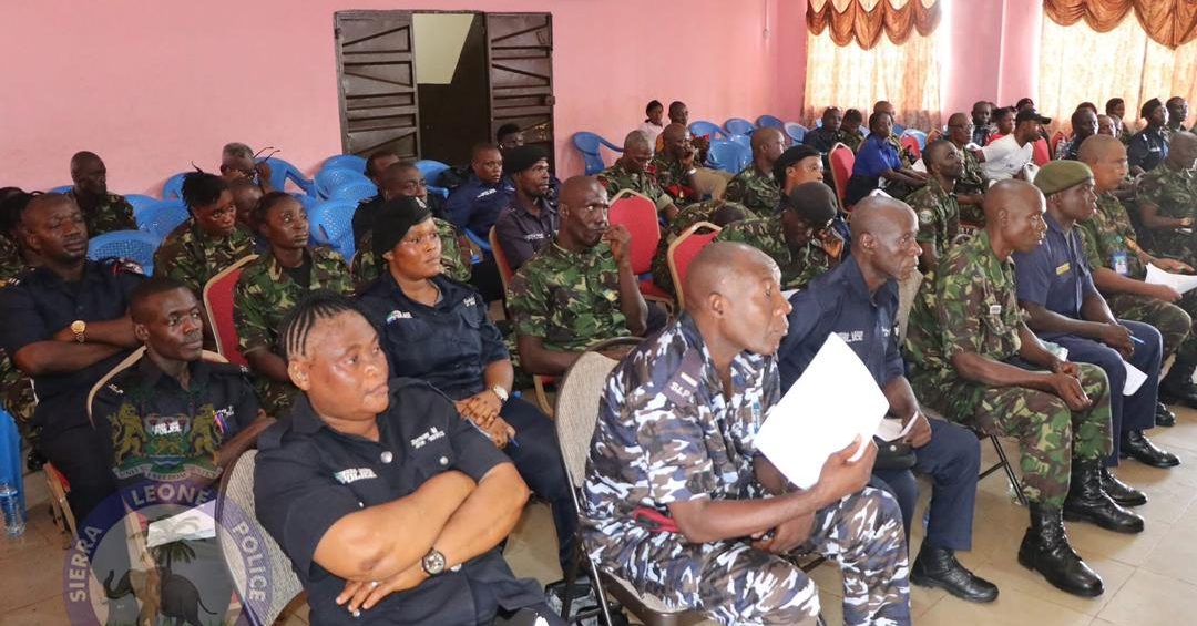 Sierra Leone Security Forces Hold Joint Workshop at Kingtom Police Barracks