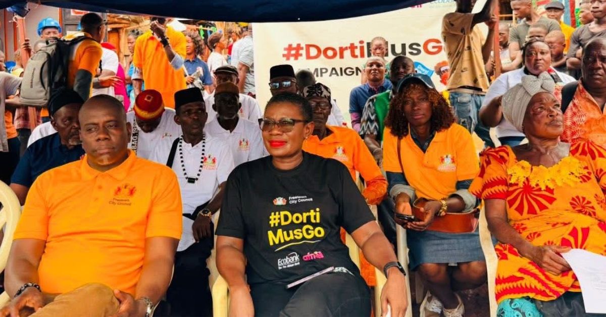 Freetown Mayor Aki-Sawyerr Launches Operation Dorti Mus Go in Calaba Town Market