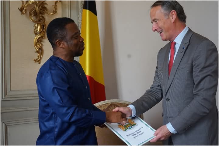Ambassador-Designate Jusu Begins Official Duties with Presentation of Credentials in Belgium