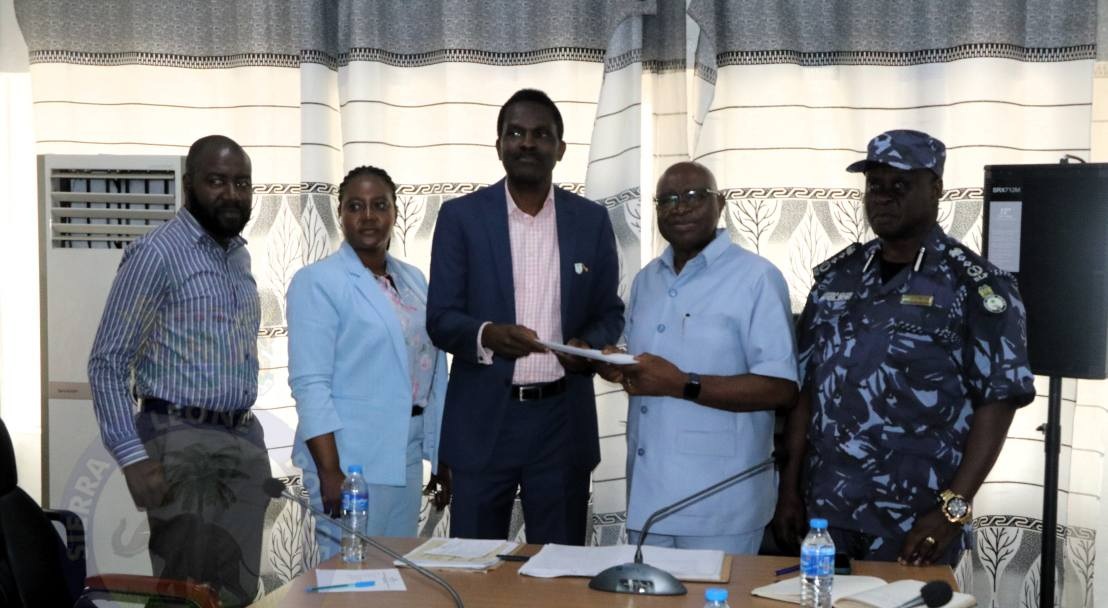 Bill to Transform Sierra Leone Police Presented to Internal Affairs Minister