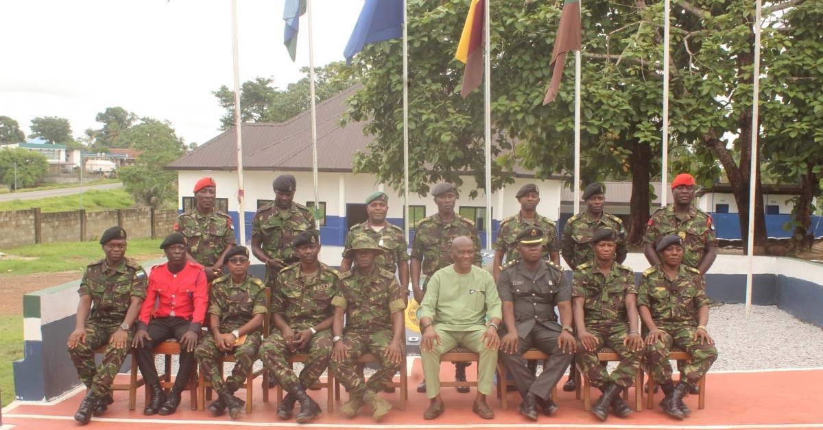 Deputy Minister of Defence Colonel Massaquoi Concludes Visits of RSLAF Development Projects in Up-Country