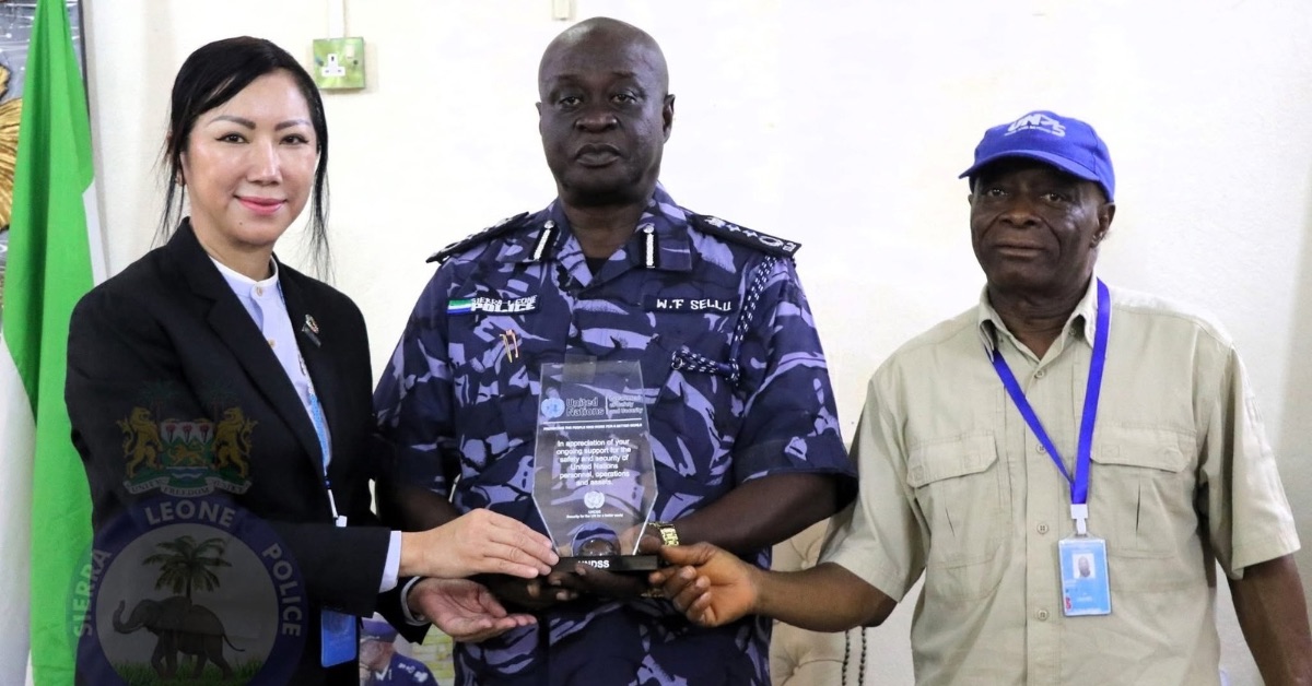 Police Chief William Sellu Welcomes UN Security Advisor for Talks on Strengthening Collaboration