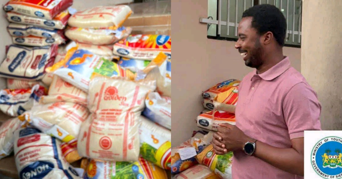 Youth Minister Ibrahim Sannoh Distributes Food and Cash to Junior Staff for Eid-ul-Adha