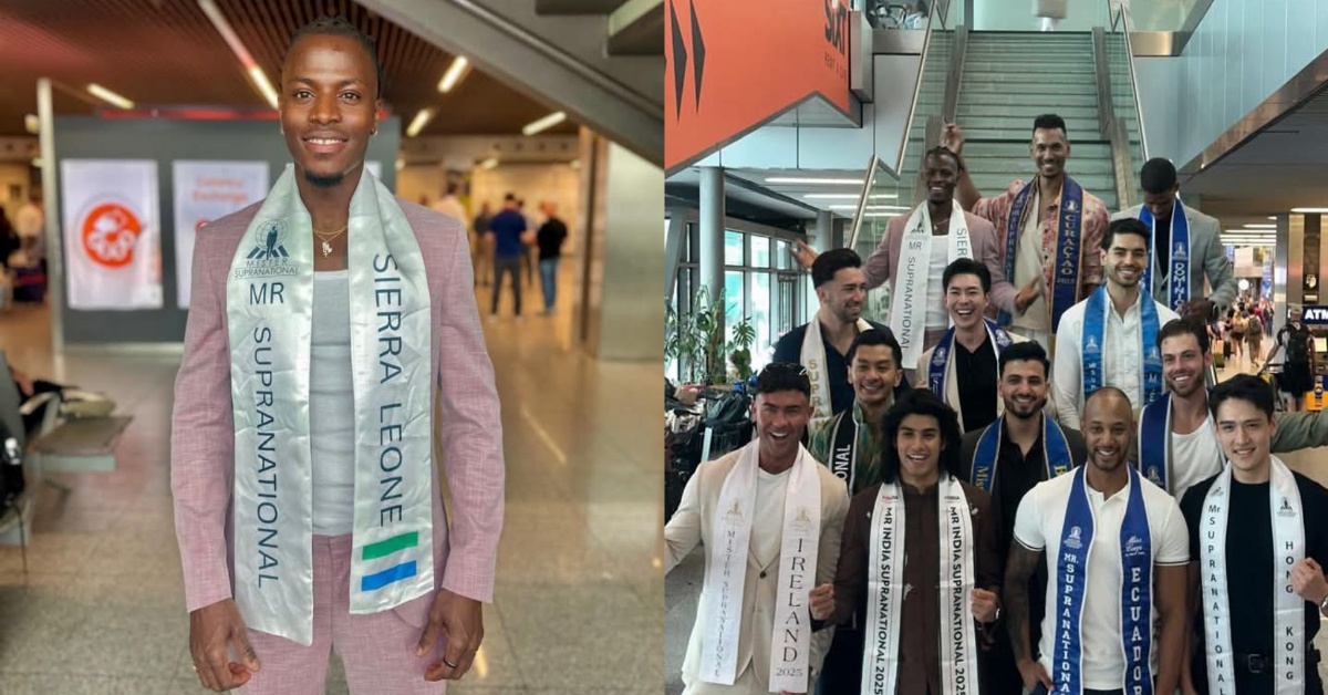 Sierra Leonean Model Imran Kamara Departs for Mister Supranational 2025