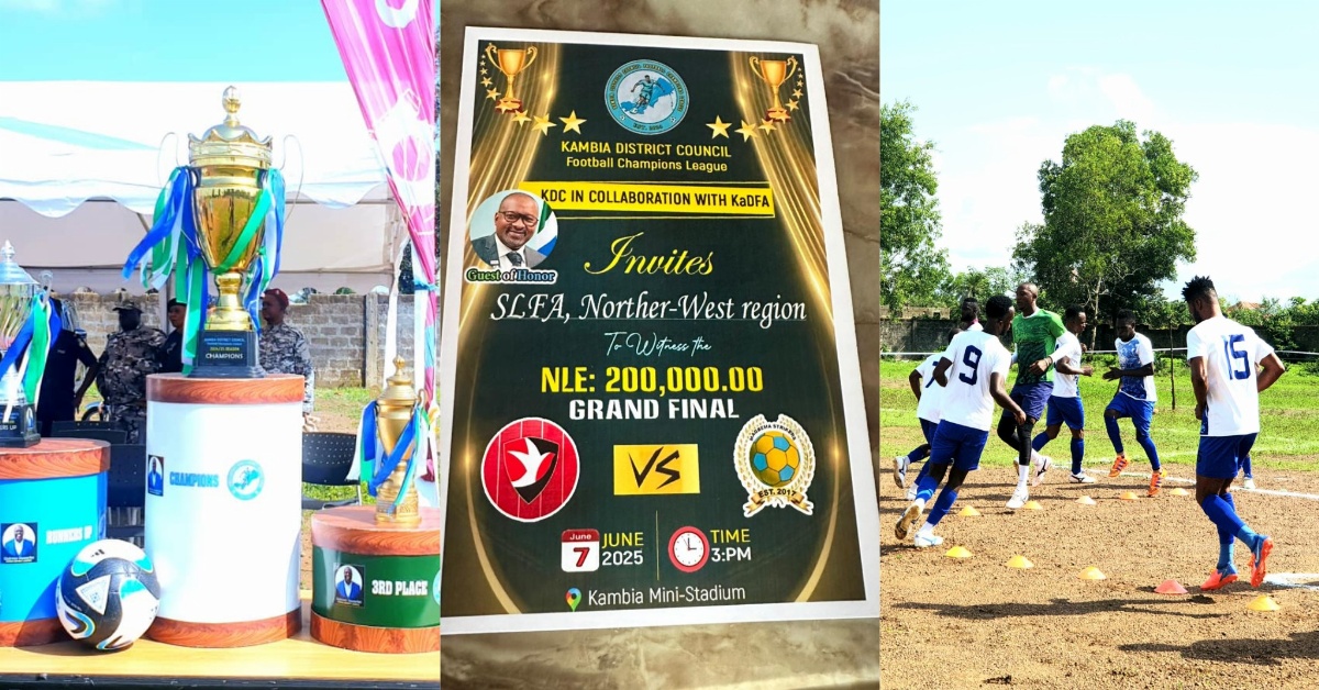 Kambia District Council Ends NLe 200,000 Football Champions League in Style