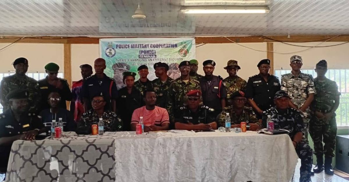 Sierra Leone Police And Military Hold Workshop in Kenema to Enhance National Security
