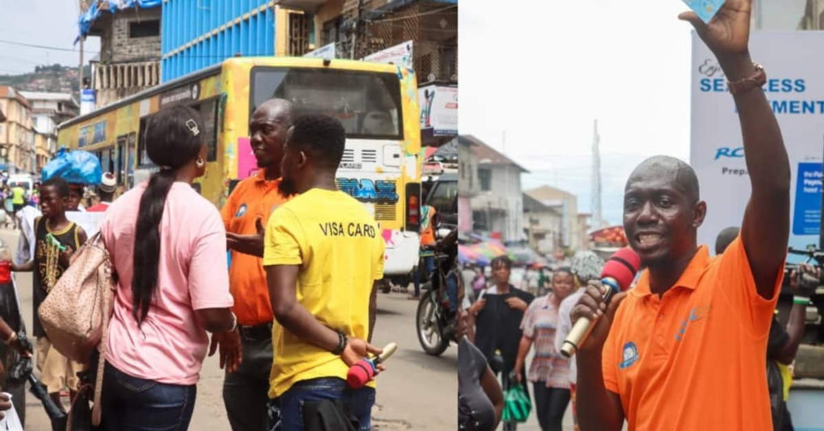 Kindo Armani, Rokel Commercial Bank Promote VISA Prepaid Card in Freetown