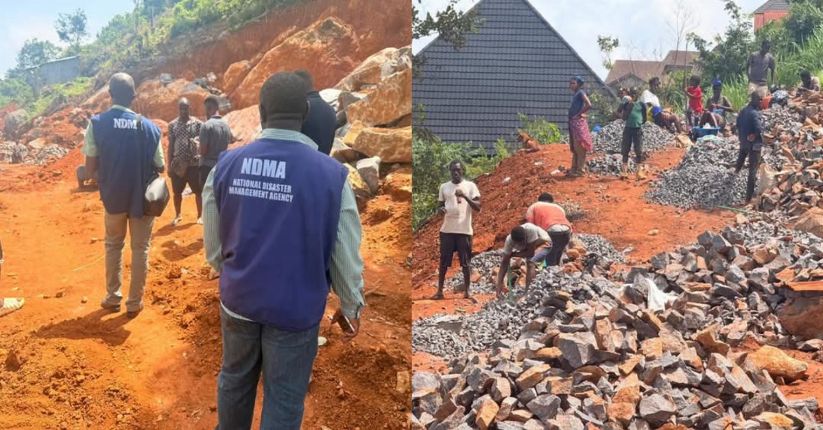 NDMA Visits Excavation Site at Leicester Peak, Orders Immediate Stop Work