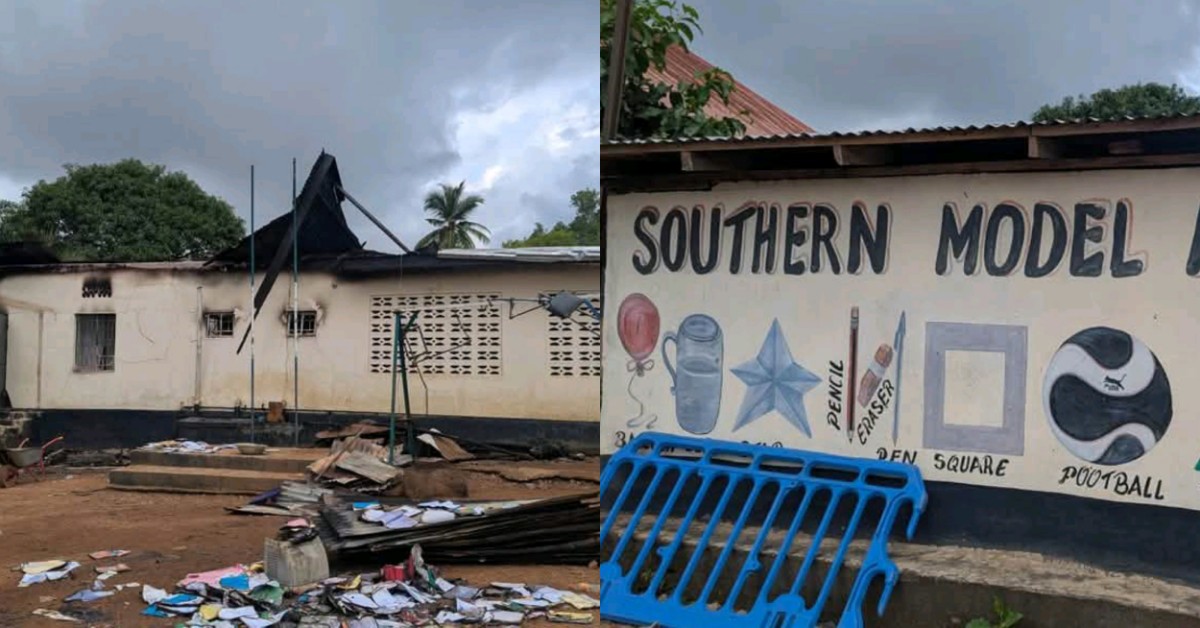 Over 800 Pupils Affected as Fire Destroys Administrative Building at Southern Model Academy in Bo