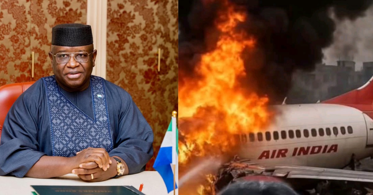 President Bio Extends Condolences to India After Plane Crash Kills Over 240